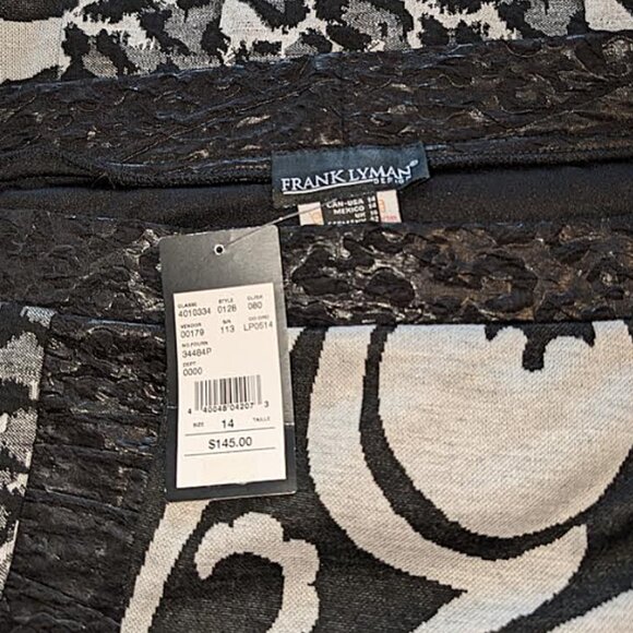 NWT Frank Lyman  Patchwork Pencil Pull On Skirt - Picture 5 of 5